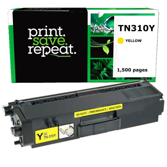 Brother TN310Y Yellow Remanufactured Toner Cartridge [1,500 Pages]