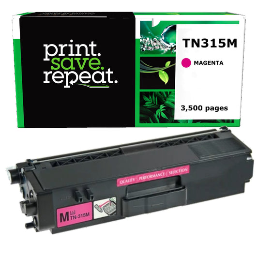 Brother TN-315M Magenta High Yield Remanufactured Toner Cartridge [3,500 Pages]
