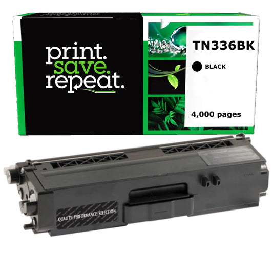 Brother TN336BK Black High Yield Remanufactured Toner Cartridge [4,000 Pages]