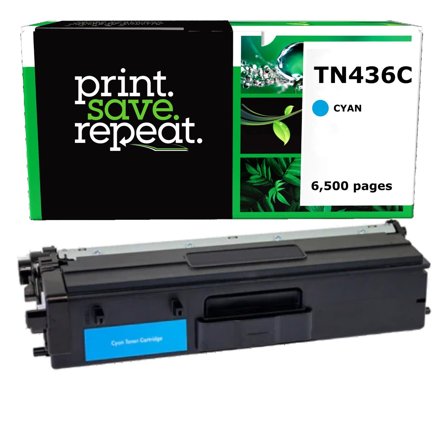 Brother TN436C Cyan Extra High Yield Remanufactured Toner Cartridge [6,500 Pages]