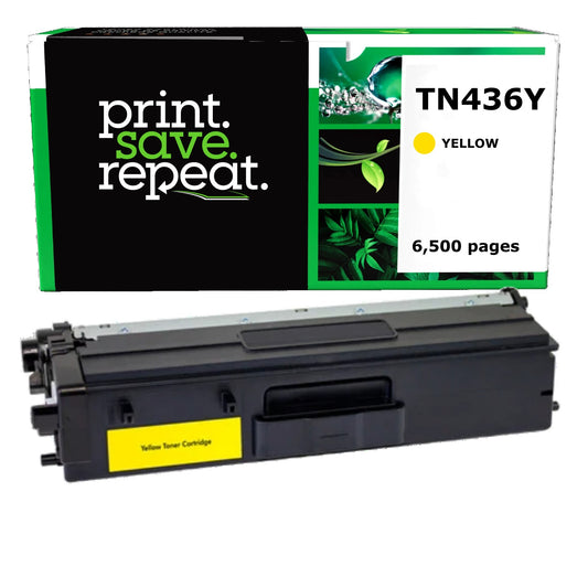Brother TN436Y Yellow Extra High Yield Remanufactured Toner Cartridge [6,500 Pages]