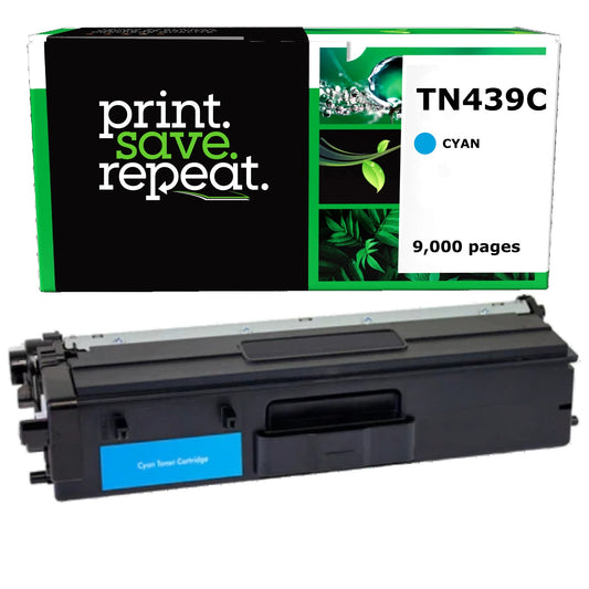 Brother TN439C Cyan Ultra High Yield Remanufactured Toner Cartridge [9,000 Pages]