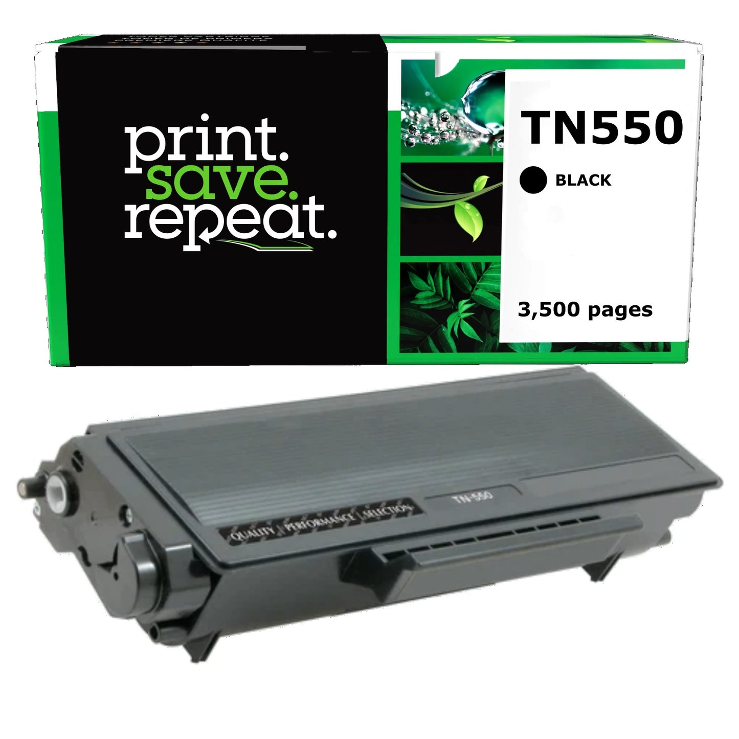 Brother TN550 Remanufactured Toner Cartridge [3,500 Pages]
