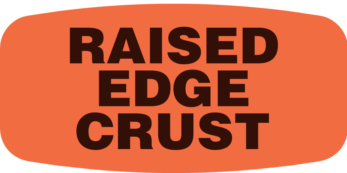 Raised Edge Crust Label | Roll of 1,000