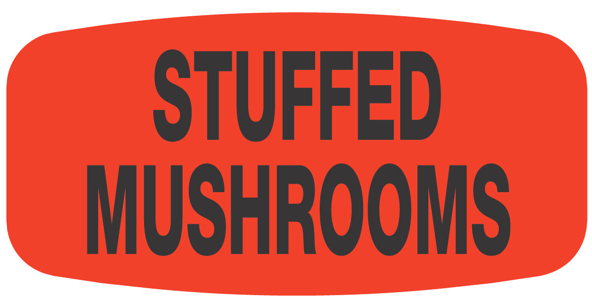 Stuffed Mushrooms Label | Roll of 1,000