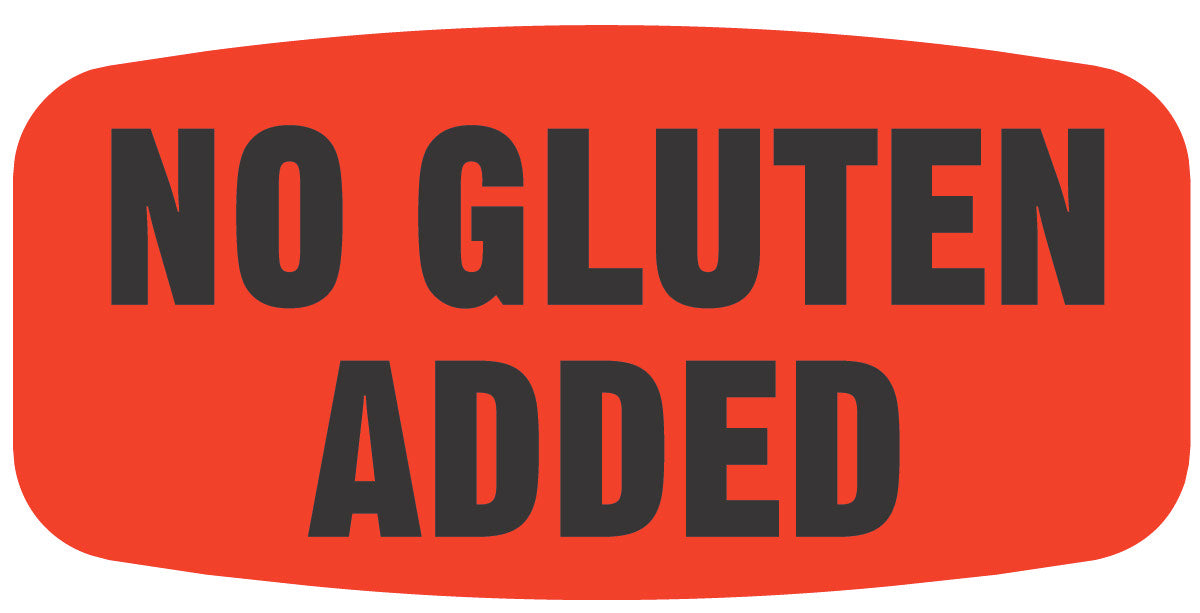 No Gluten Added Label | Roll of 1,000