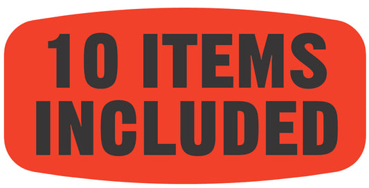10 Items Included Label | Roll of 1,000