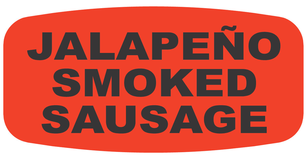Jalapeno Smoked Sausage Label | Roll of 1,000