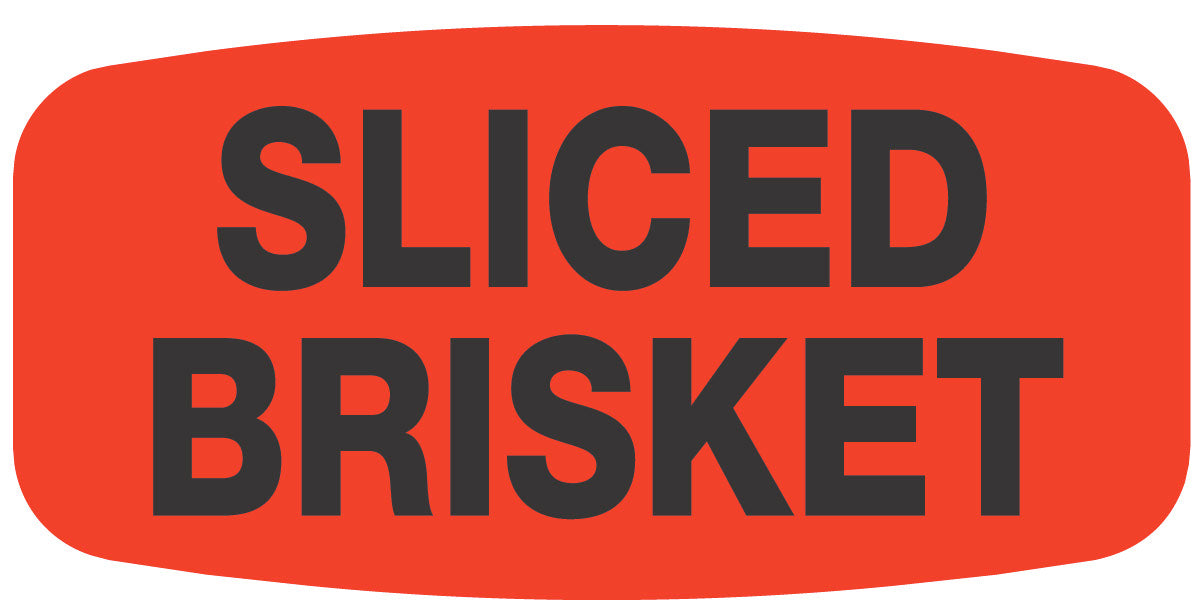 Sliced Brisket Label | Roll of 1,000