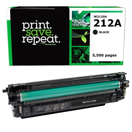 HP 212A Black Remanufactured Toner Cartridge [5,500 Pages] - New Smart Chip