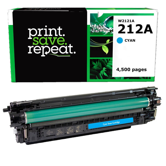 HP 212A Cyan Remanufactured Toner Cartridge [4,500 Pages] - New Smart Chip