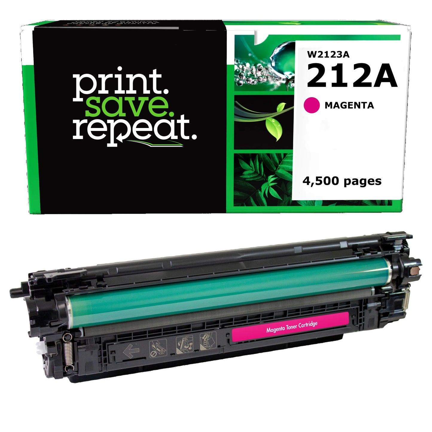 HP 212A Magenta Remanufactured Toner Cartridge [4,500 Pages] - New Smart Chip