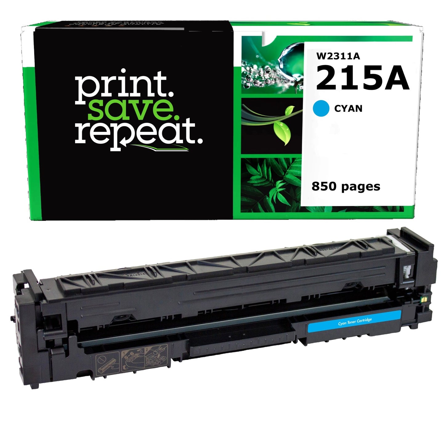 HP 215A Cyan Remanufactured Toner Cartridge [850 Pages] - Reused OEM Chip