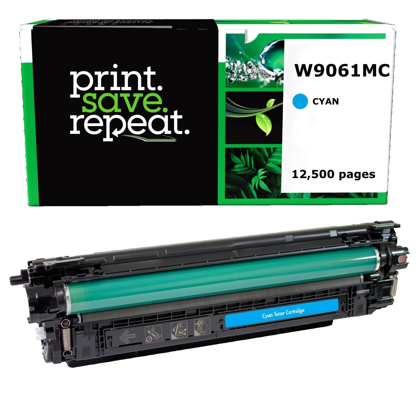 HP W9061MC Cyan Remanufactured Toner Cartridge [12,500 Pages]