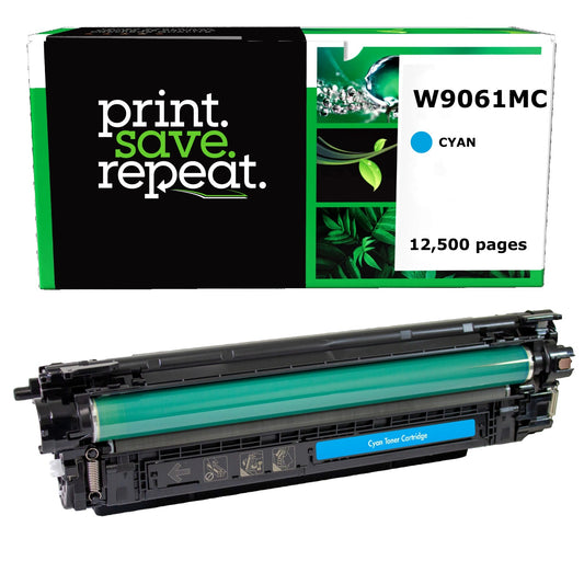 HP W9061MC Cyan Remanufactured Toner Cartridge [12,500 Pages]