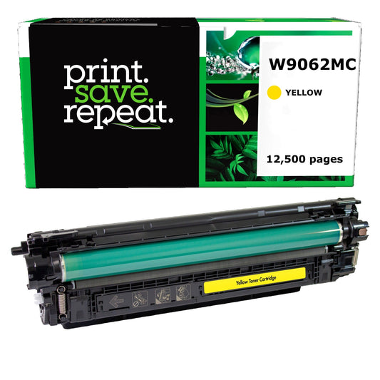 HP W9062MC Yellow Remanufactured Toner Cartridge [12,500 Pages]