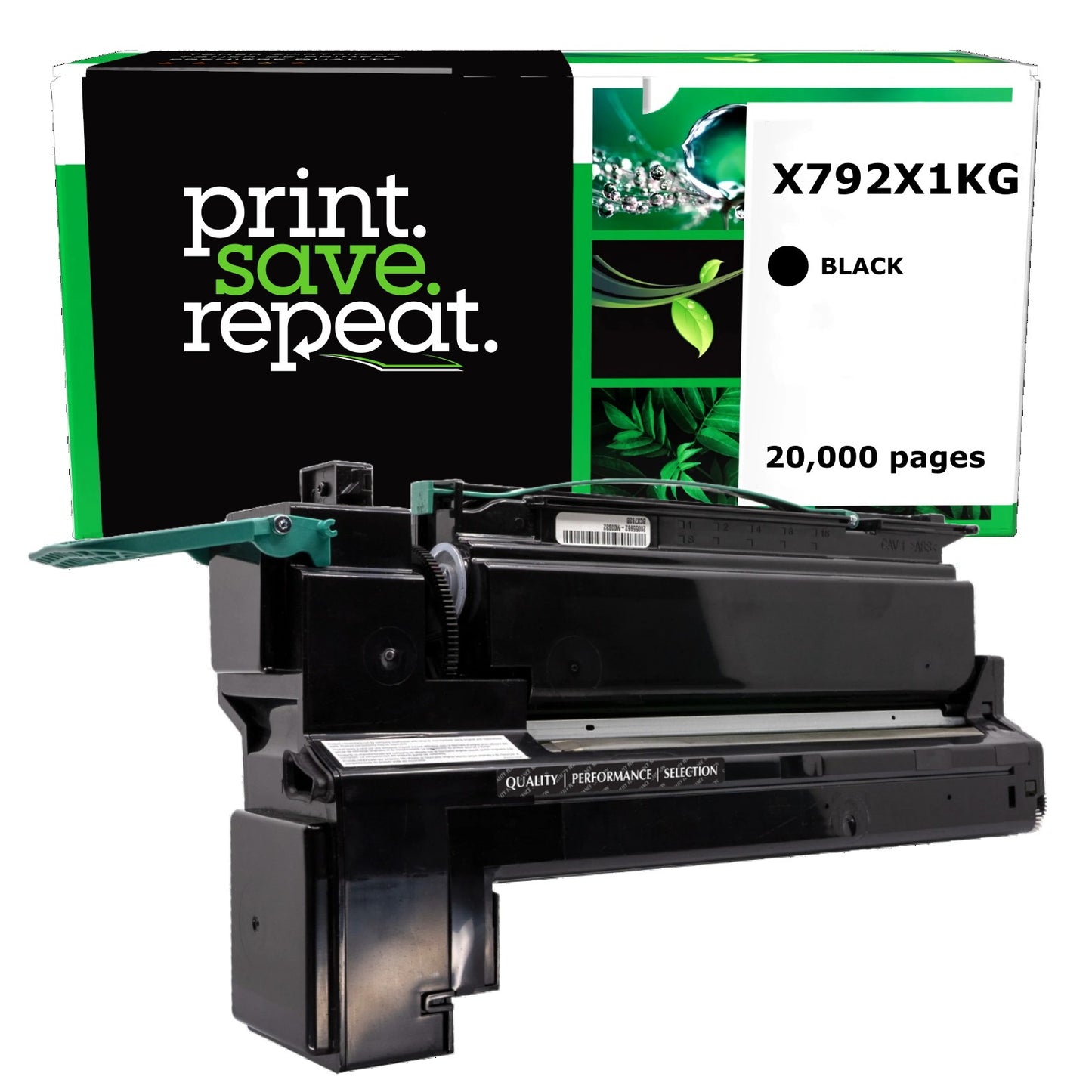 Lexmark X792X1KG, X792X2KG Black Extra High Yield Remanufactured Toner Cartridge [20,000 Pages]