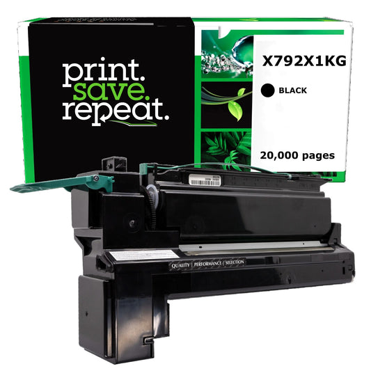 Lexmark X792X1KG, X792X2KG Black Extra High Yield Remanufactured Toner Cartridge [20,000 Pages]