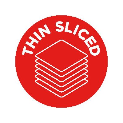 Thin Sliced (icon) Label