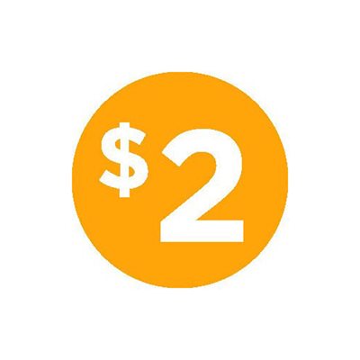$2 (icon) Label