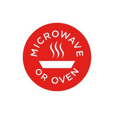Microwave Or Oven (icon) Label