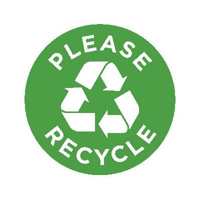 Please Recycle Label