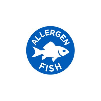 Allergen Fish (icon) Label