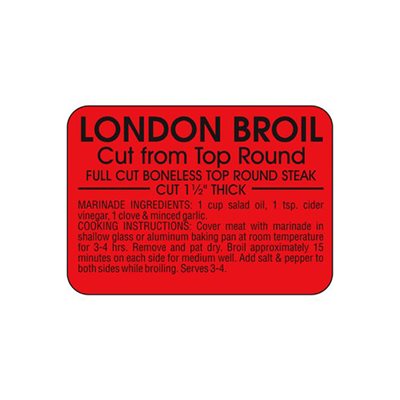 London Broil (w/ instructions) Label