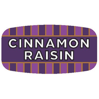 Cinnamon Raisin Mini Flavor Label