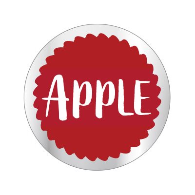 Apple Flavor Label