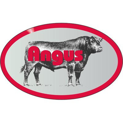 Angus (w/ steer) Label