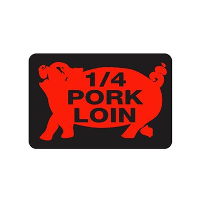 1/4 Pork Loin (w/ Pig) Label