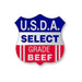 USDA Select Grade Beef Label