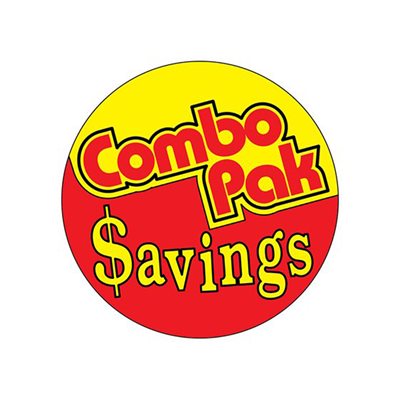 Combo Pak $avings Label