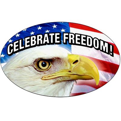 Celebrate Freedom (w/ eagle & flag) Label