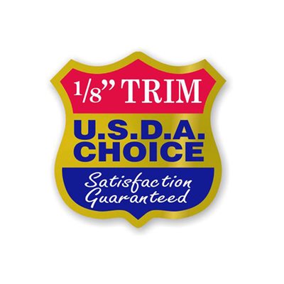 USDA Choice 1/8 Trim Label