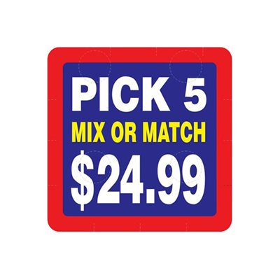 Pick 4 and 5 Labels