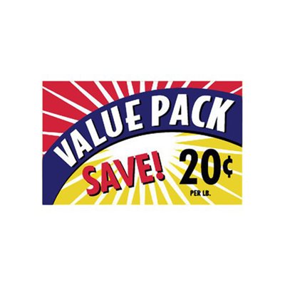 Value Pack / Save 20¢ Label