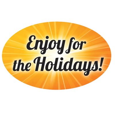 Enjoy for the Holidays! Label