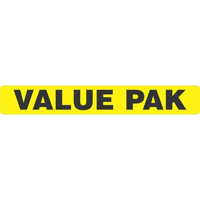 Value Pak Label