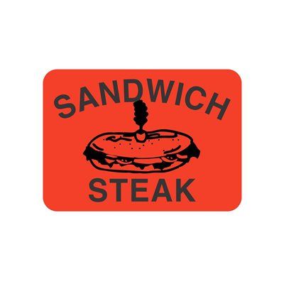 Sandwich Steak (w/ picture) Label