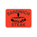 Sandwich Steak (w/ picture) Label