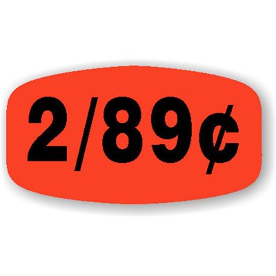 2 / 89¢ Label