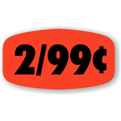 2 / 99¢ Label