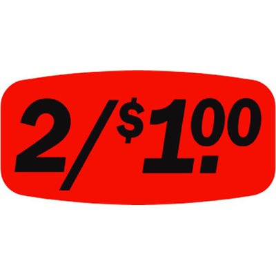 2 / $1.00 Label
