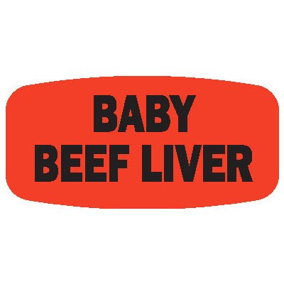 Baby Beef Liver Label