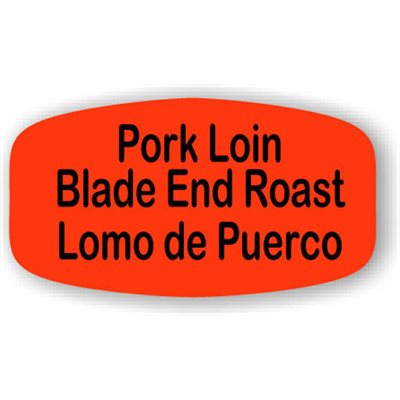 Pork Loin Blade End Roast / Lomo de Puerco Label