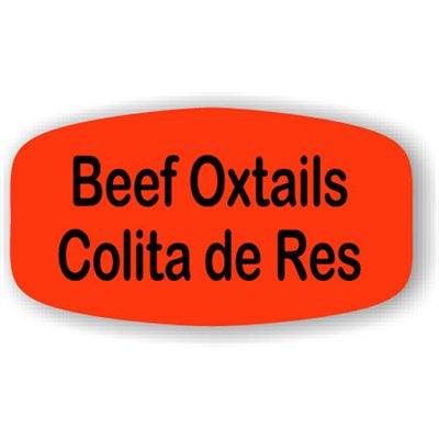 Beef Oxtails / Colita de Res Label