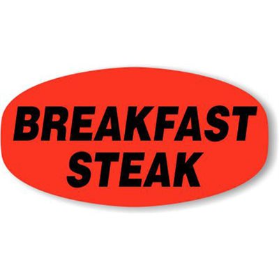 Breakfast Steak Label