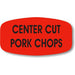 Center Cut Pork Chops Label
